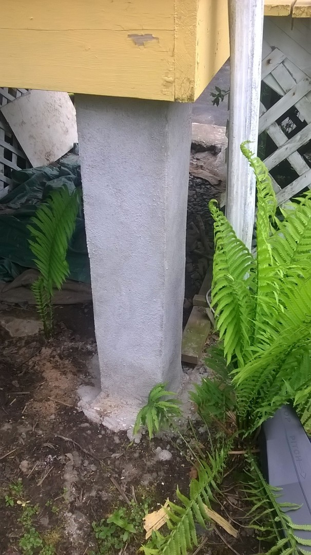 image of concrete pillars-concrete repair services completed in the Halifax, NS by Pro Foundation Services based in Halifax, NS covering all of the Halifax-Dartmouth Regional Municipality, Chester, Bridgewater, liverpool, Windsor, Wolfville, Kentville, Elmsdale, Truro, Musquodoboit Harbour & surrounding areas.
